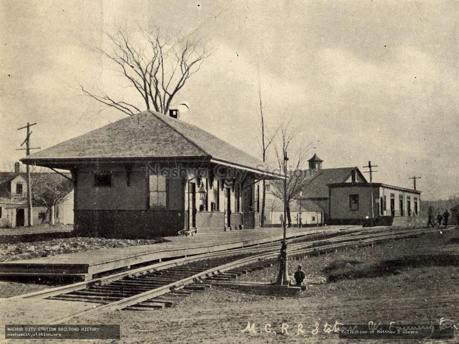 Postcard: Maine Central Railroad Station, West Farmington, Maine